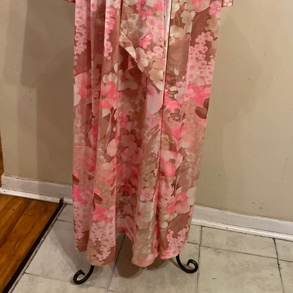 Vintage Peri Ann long floral lingerie 2 piece set size M - Picture 4 of 17